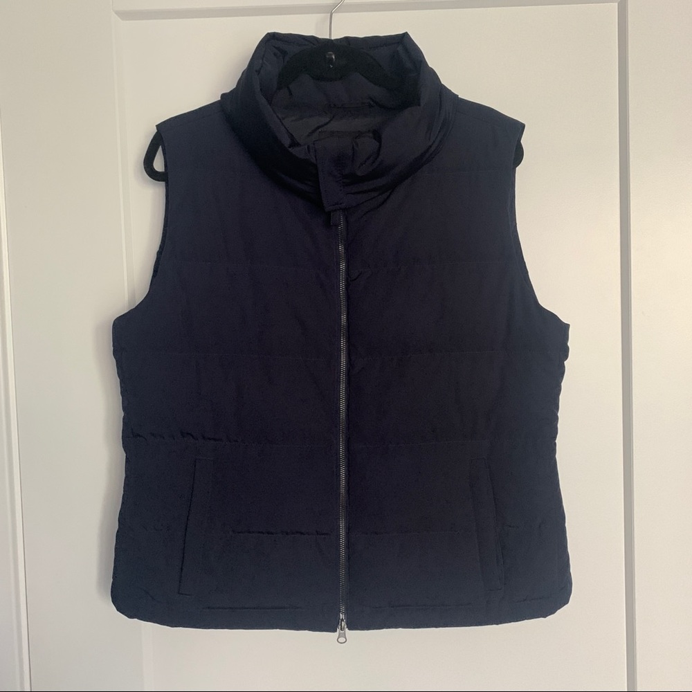 Talbots Navy Puffer Vest